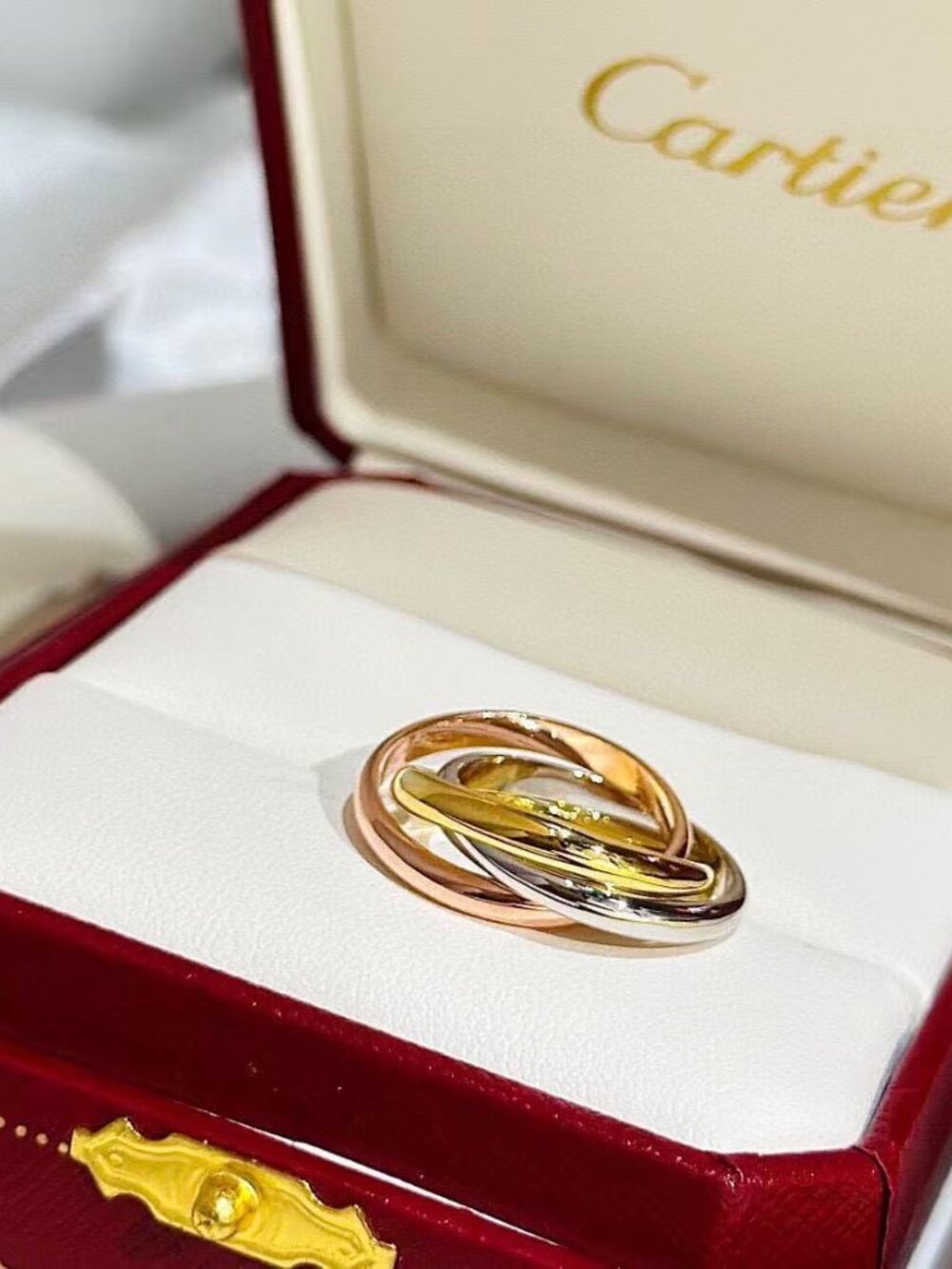 Cartier Trinity Three-Tone Gold Ring